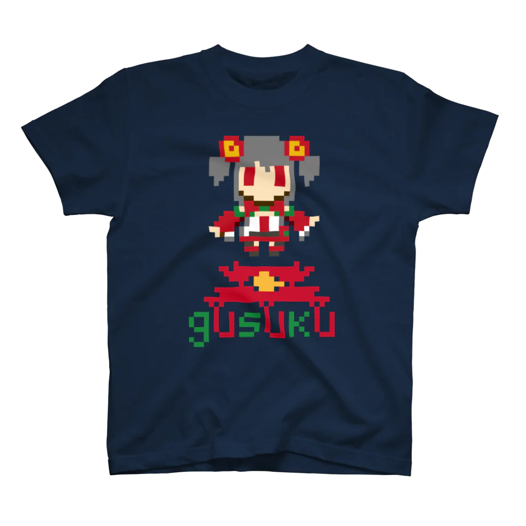 gusukuのみみがロゴ付き スタンダードTシャツ