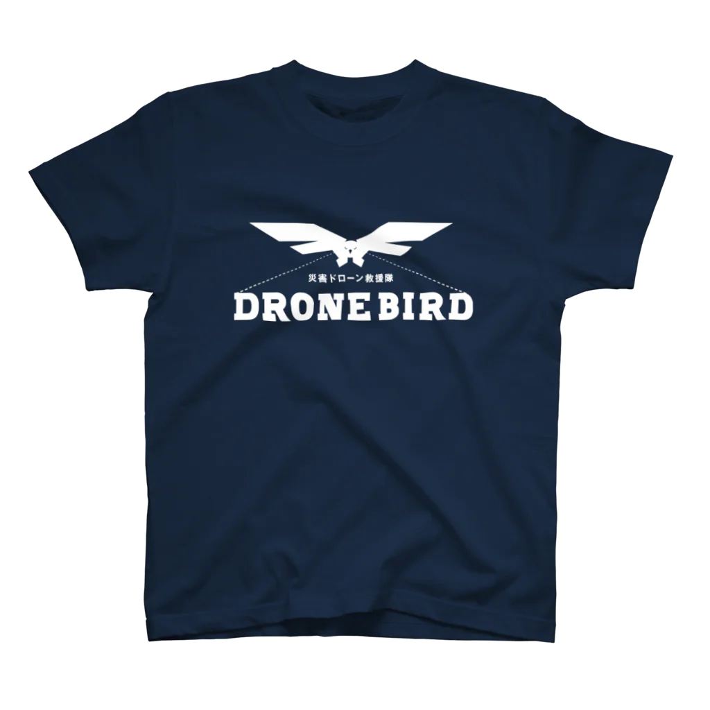 dronebirdのDroneBird_White Regular Fit T-Shirt