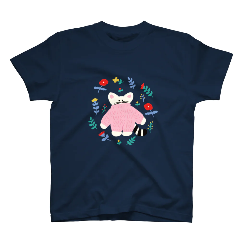 かわべしおん | イラストレーターのflower  cat スタンダードTシャツ