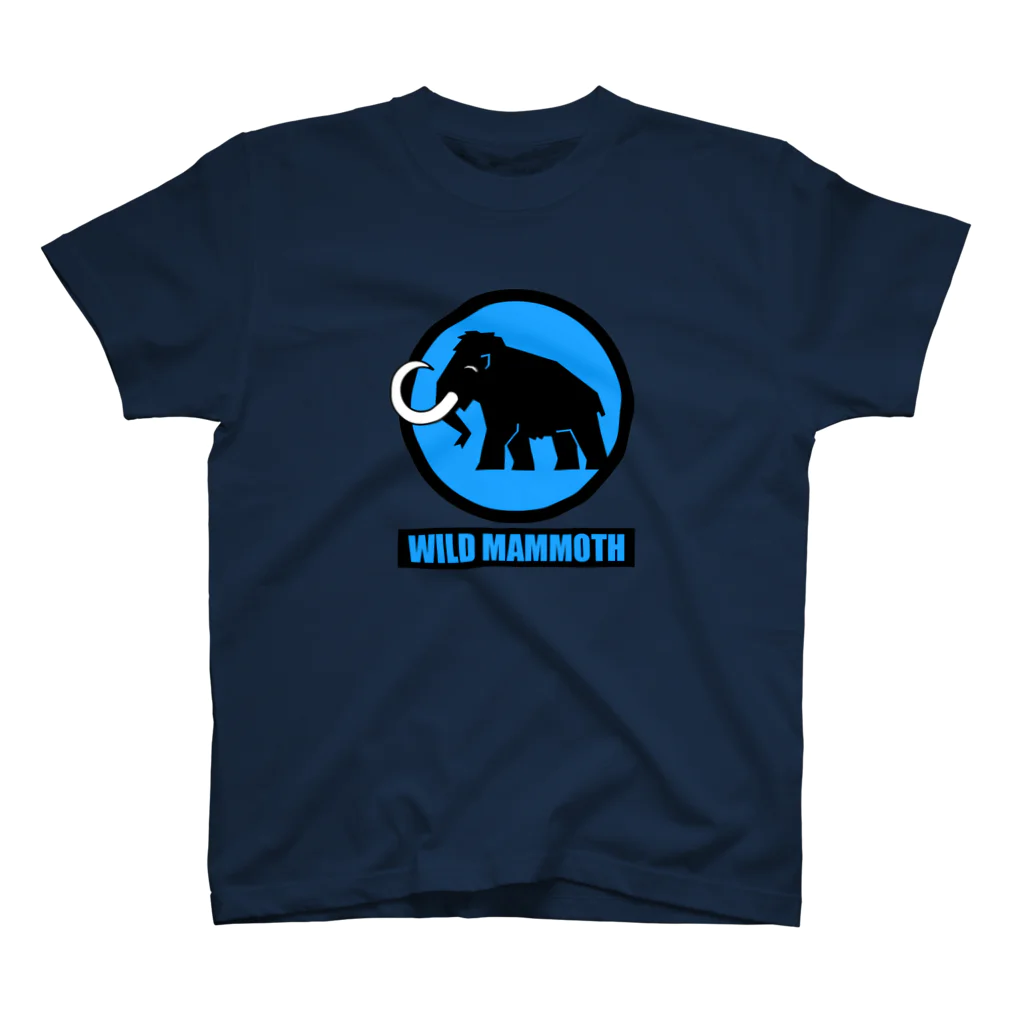Wild  MammothのWM Tシャツ　紺×青 Regular Fit T-Shirt