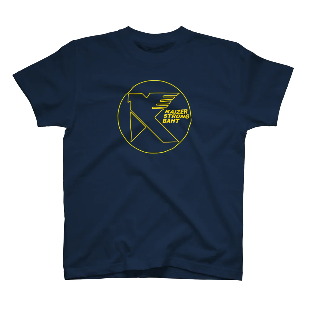 KAIZER STRONG BAHTのKAIZER STRONG BAHT (Circle/Yellow/Line) スタンダードTシャツ