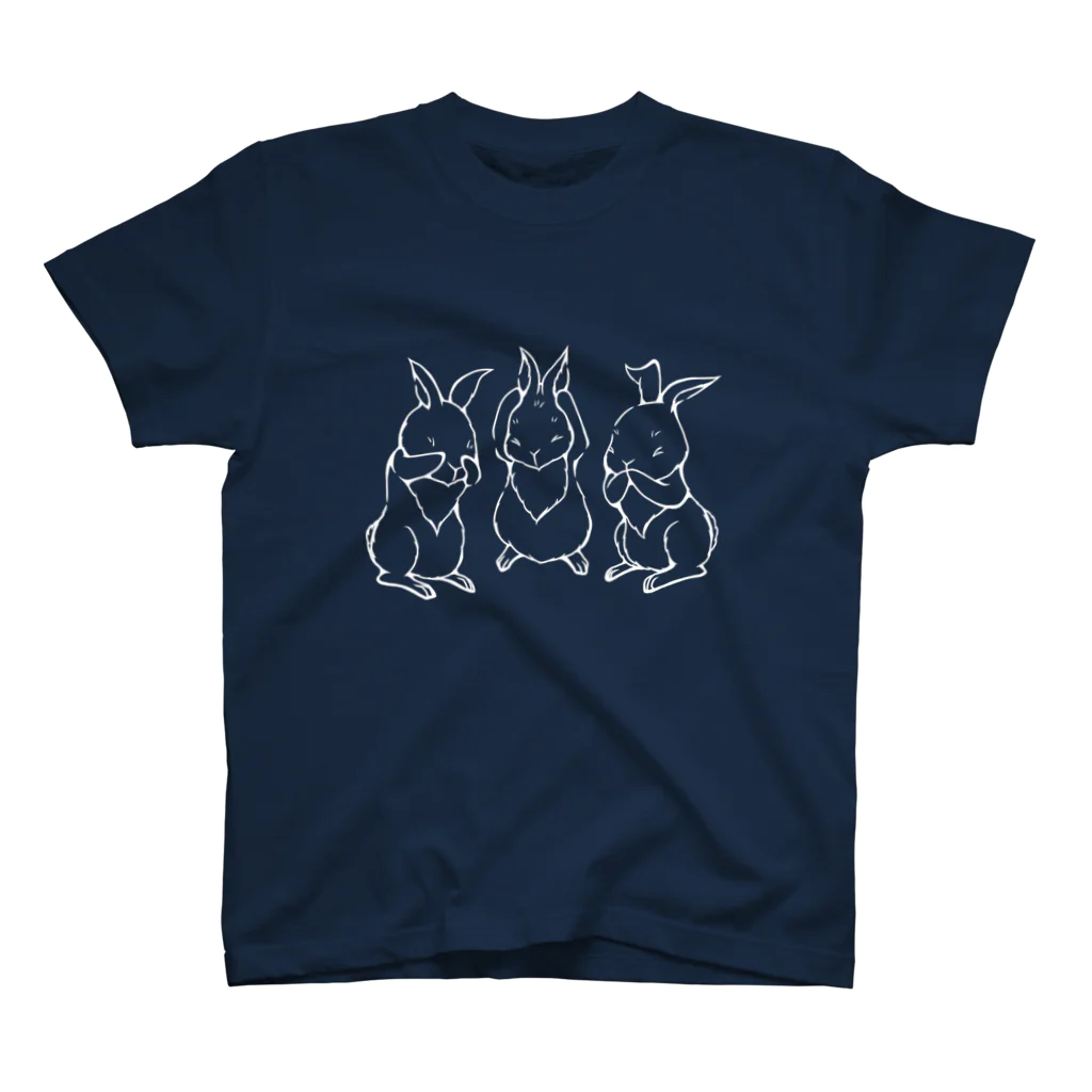 【USAGISKI】(ウサギスキー)の三兎 白線 Regular Fit T-Shirt