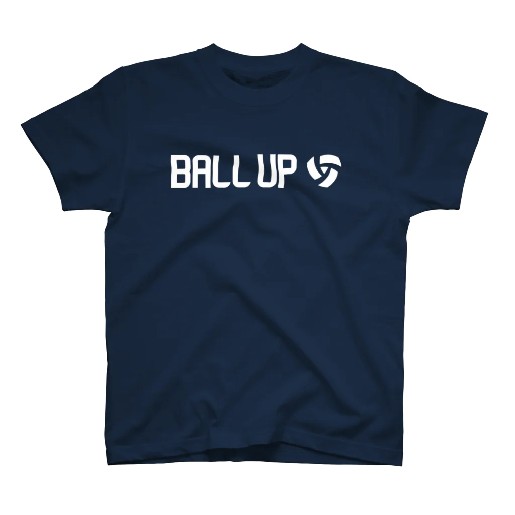 BALL UPのBALL UP LOGO TEE -WHT- スタンダードTシャツ