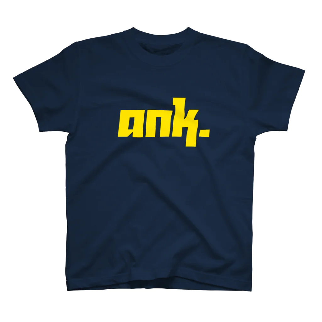 ank_xzのANK.紺×黄色 スタンダードTシャツ