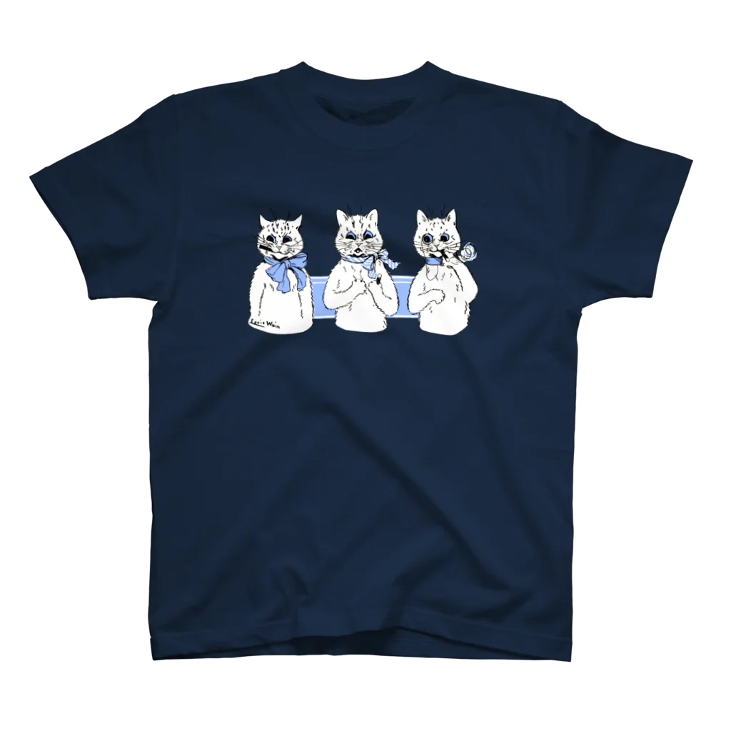 古書　天牛書店のルイス・ウェインの3匹のねこ Regular Fit T-Shirt