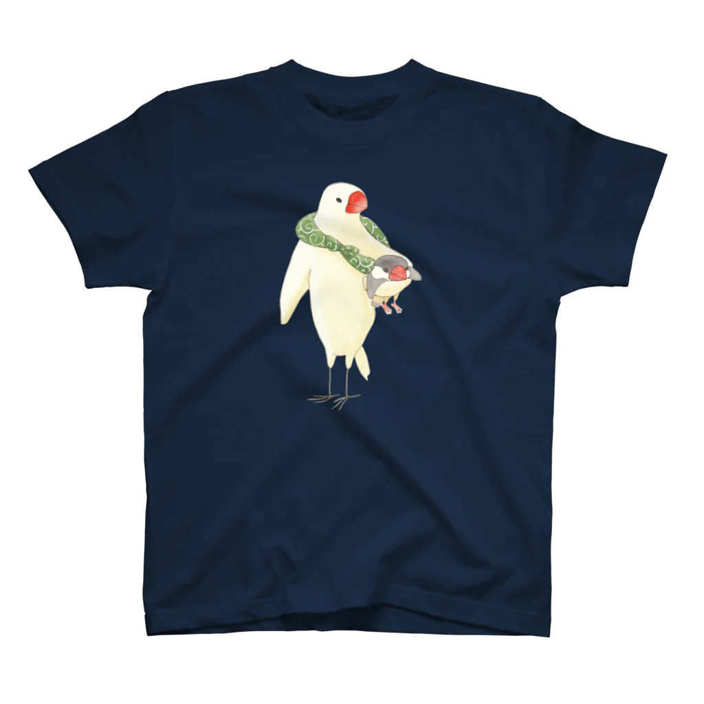 ふろしき文鳥のお店のぬいぐるみ抱っこ スタンダードTシャツ