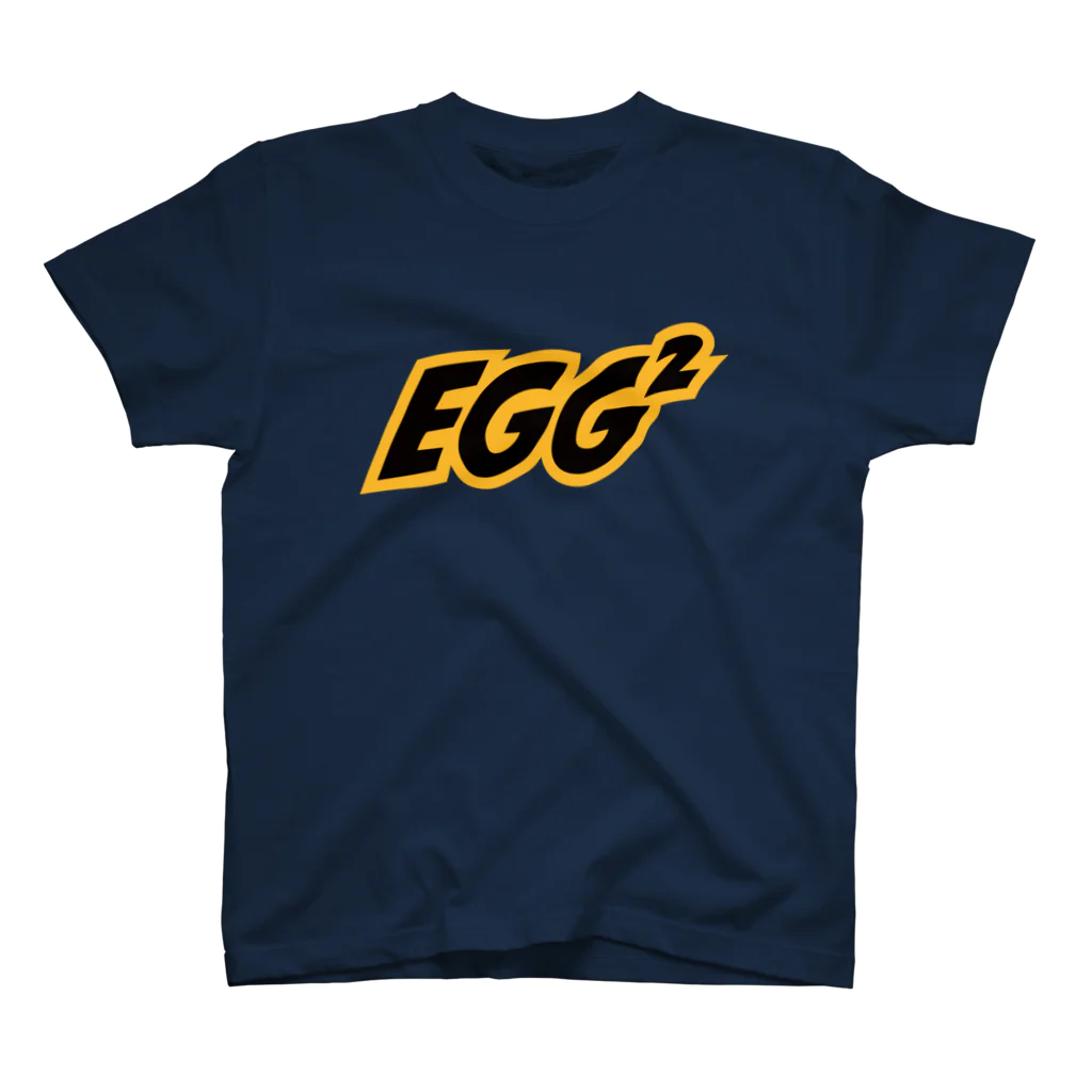 EGG²の"Navy" EGG² Logo T-shirts Regular Fit T-Shirt