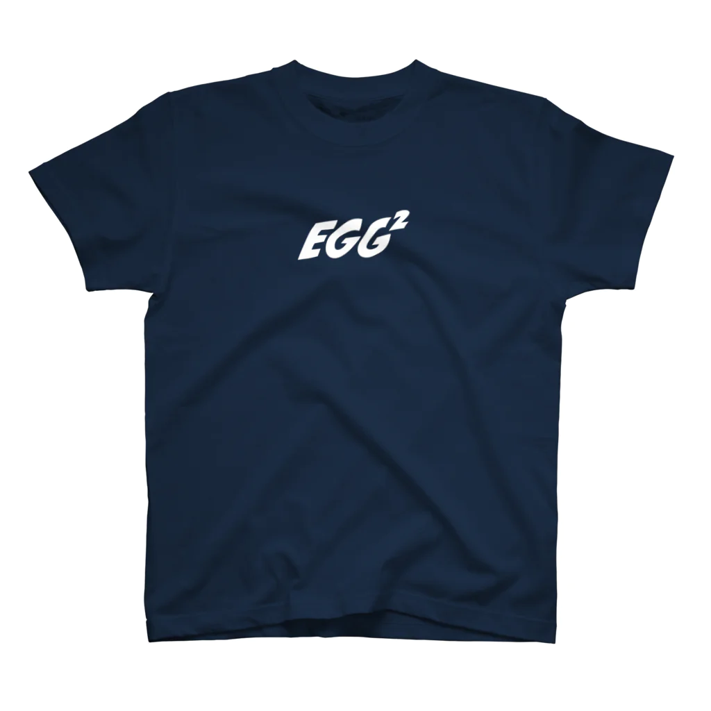 EGG²の"Indigo" EGG² Simple Logo T-shirts Regular Fit T-Shirt