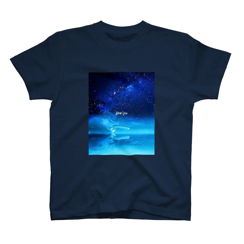 【ホラー専門店】ジルショップの幻想的な星空(縦Ver.) Regular Fit T-Shirt