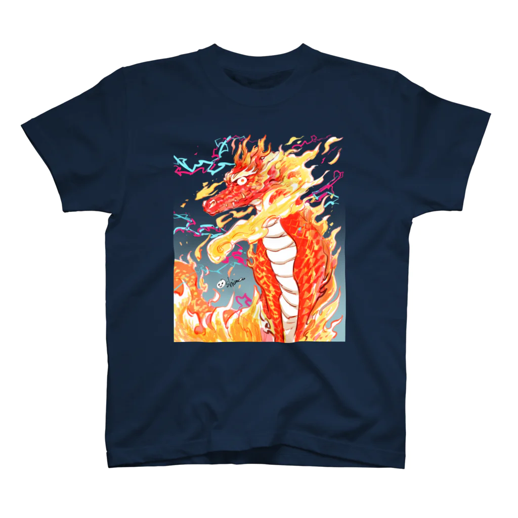 おーしまの島の龍神　 (赤) Regular Fit T-Shirt