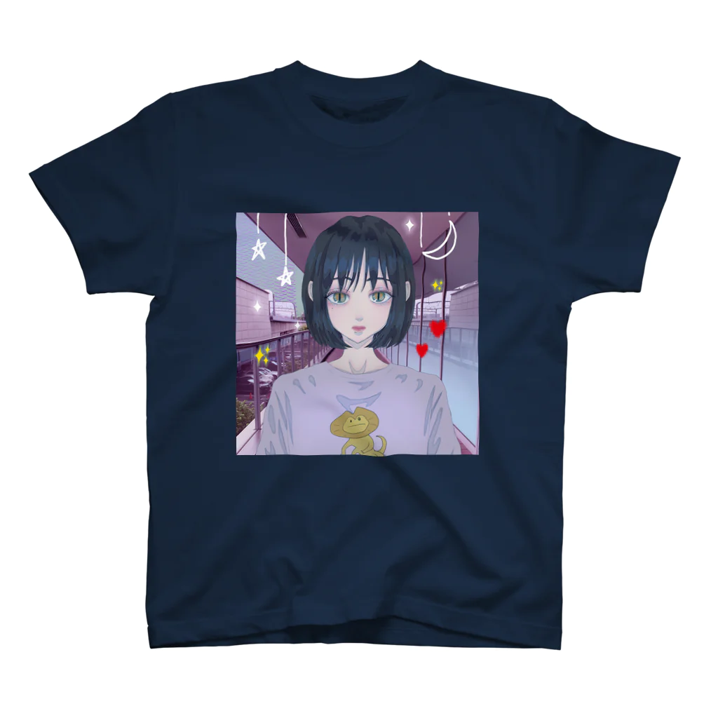 襟巻トカゲの襟巻トカゲ スタンダードTシャツ