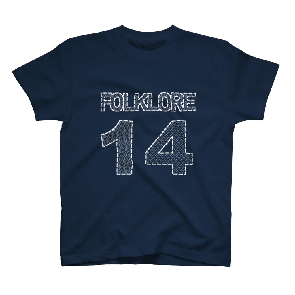 sncのfolklore(刺し子ステッチ風) Regular Fit T-Shirt