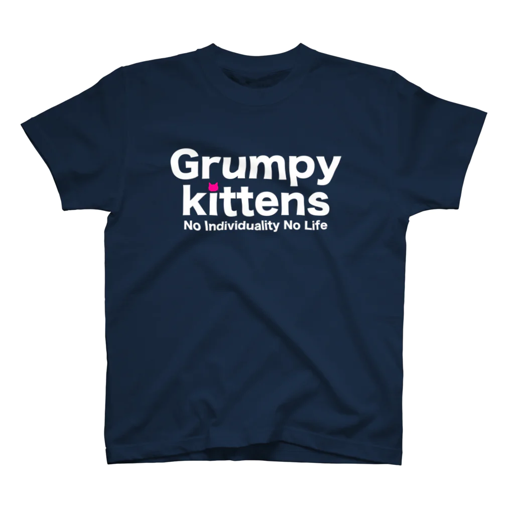 Grumpy kittensのGrumpy kittens No Individuality No Life Regular Fit T-Shirt