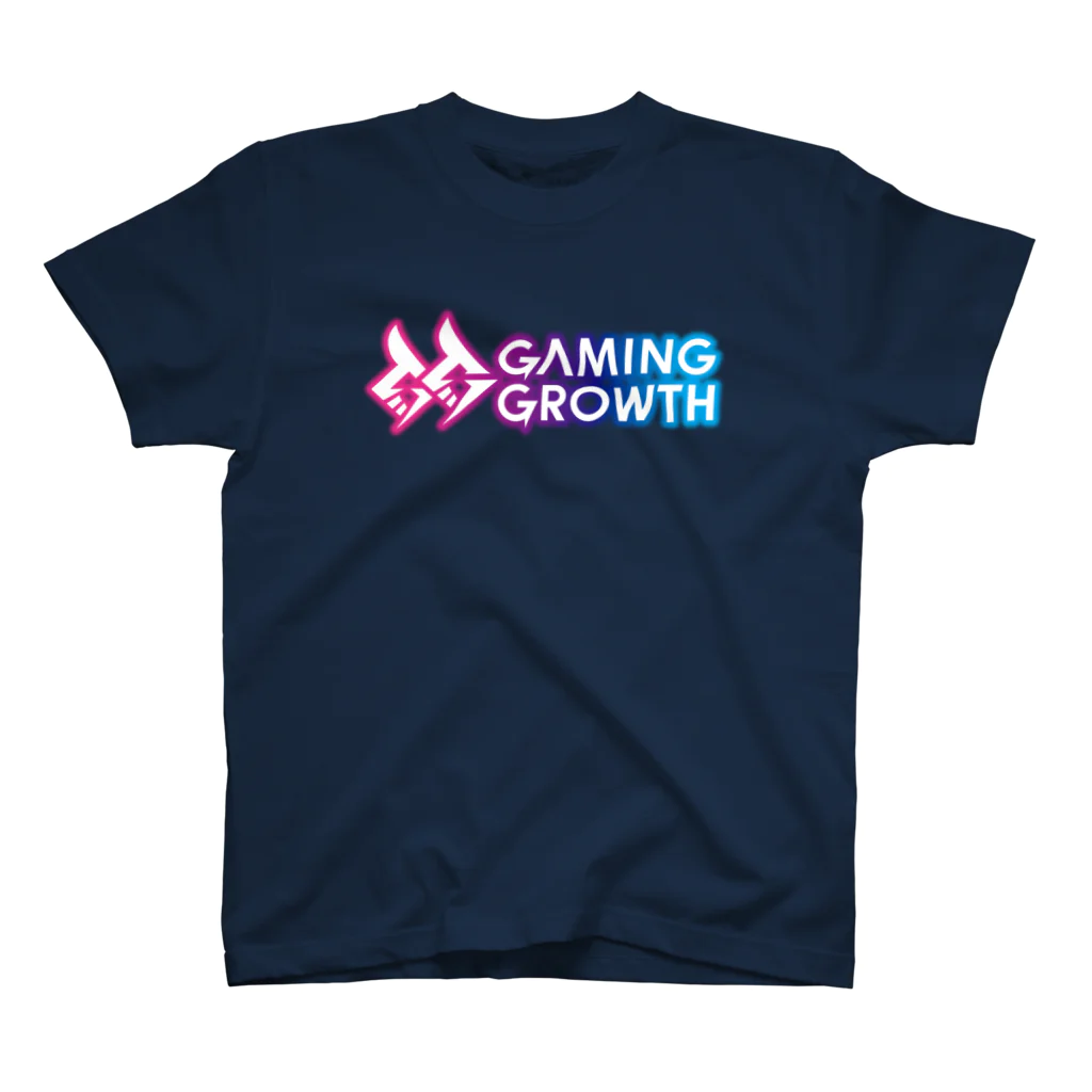 土屋李央のGaming BASE 番組グッズSHOPのGaming Growth 半袖Tシャツ（ロゴ白ver） スタンダードTシャツ