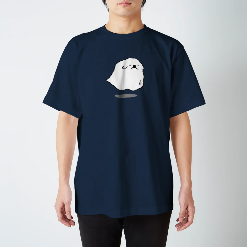 うにたんshopの(文字なし)ぷかぷかペキニーズ スタンダードTシャツ