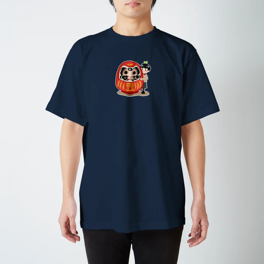 小日向真芽の おまめやさんのだるまとまめちゃん Regular Fit T-Shirt