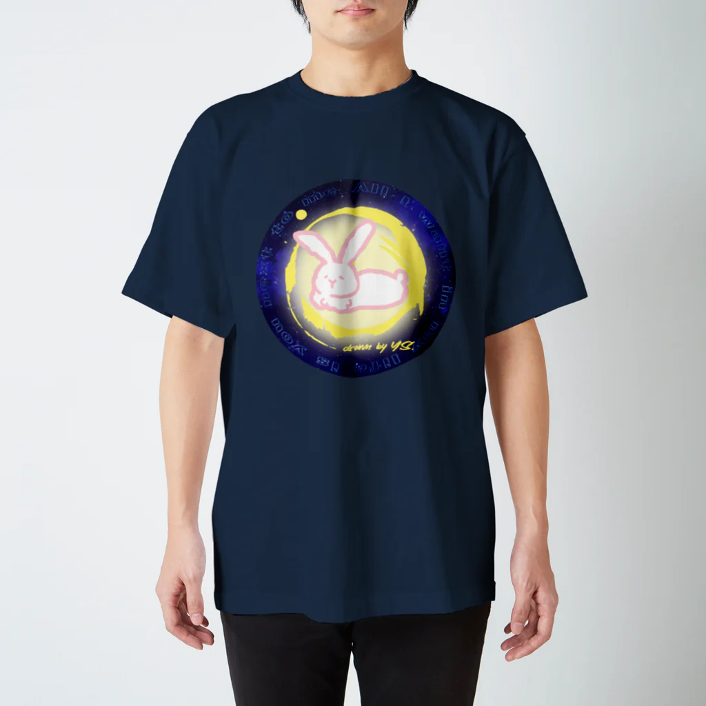 Ａ’ｚｗｏｒｋＳのらくがき月うさぎ スタンダードTシャツ