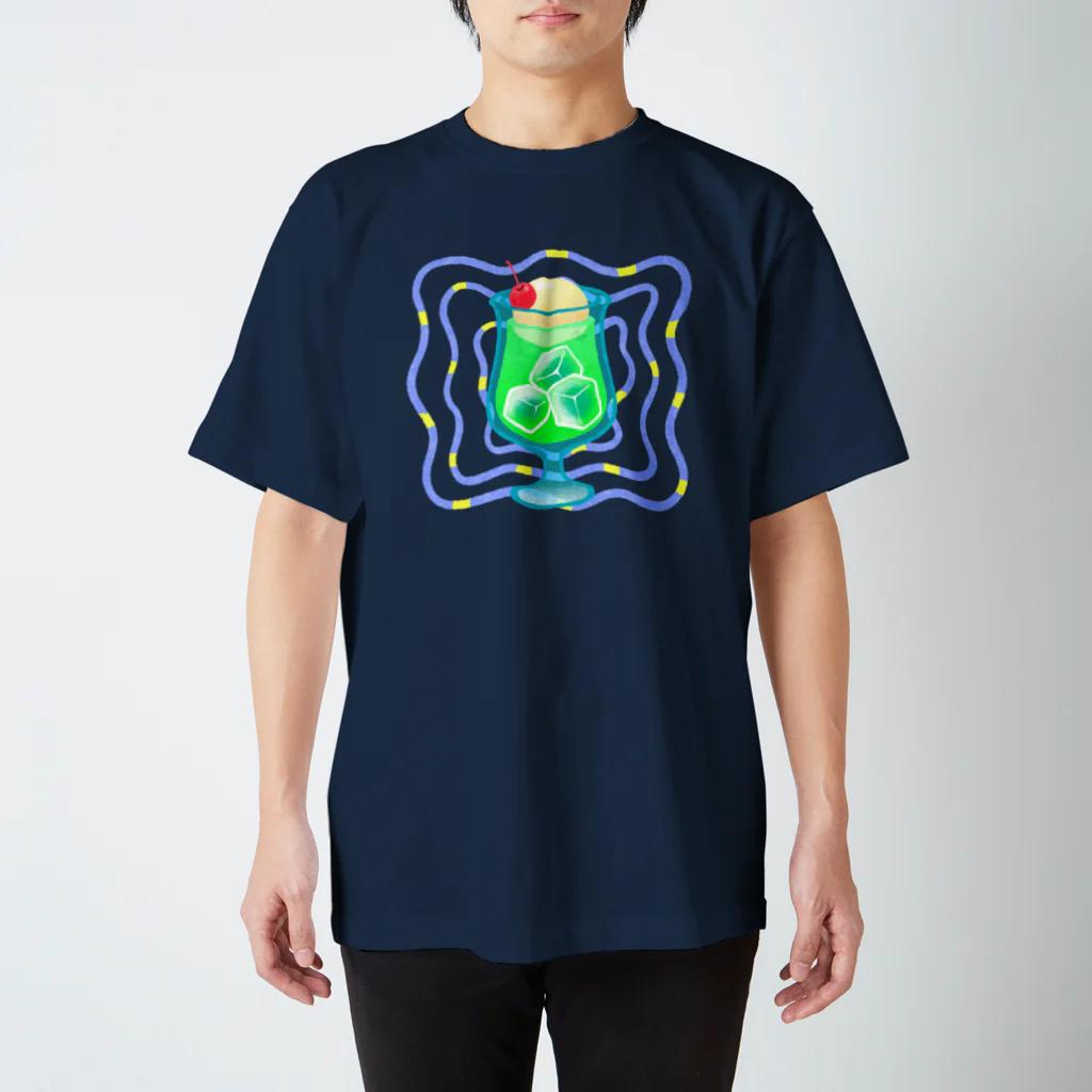 オカユの涼しげクリームソーダ スタンダードTシャツ