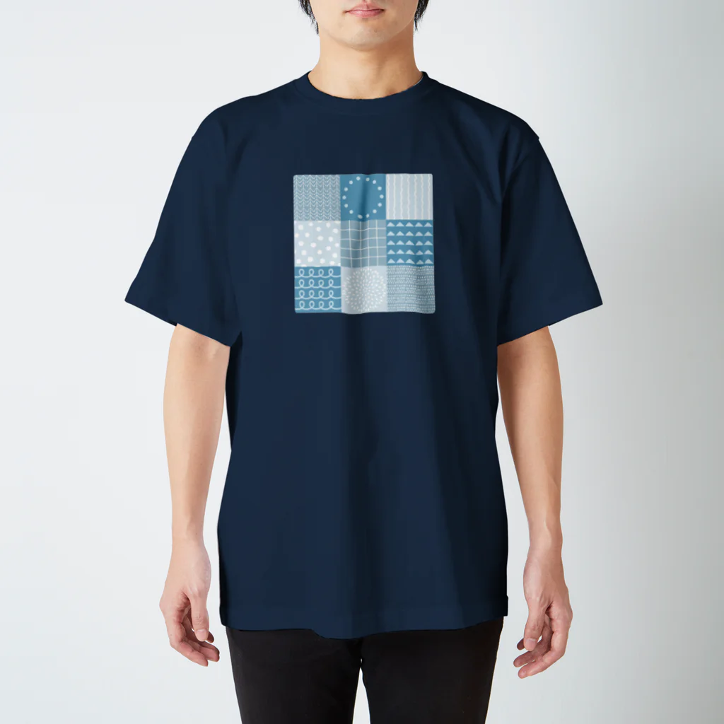 こもれび村の北欧柄パッチワーク スタンダードTシャツ