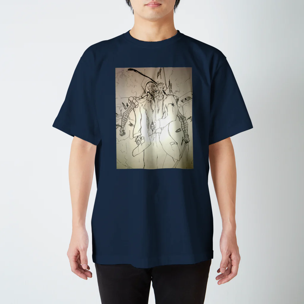 Яeの黒の中の赤 Regular Fit T-Shirt