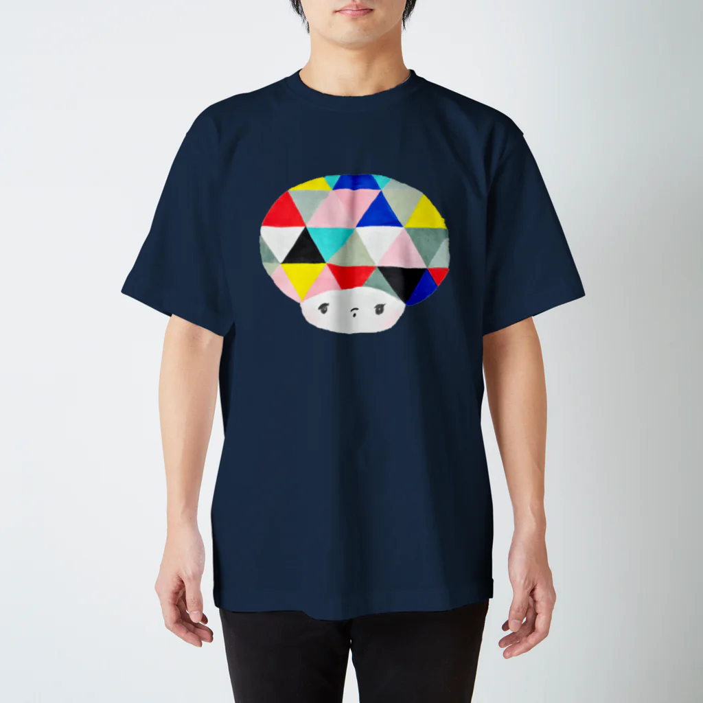 Makoto  Oguraのカラフルお顔 スタンダードTシャツ