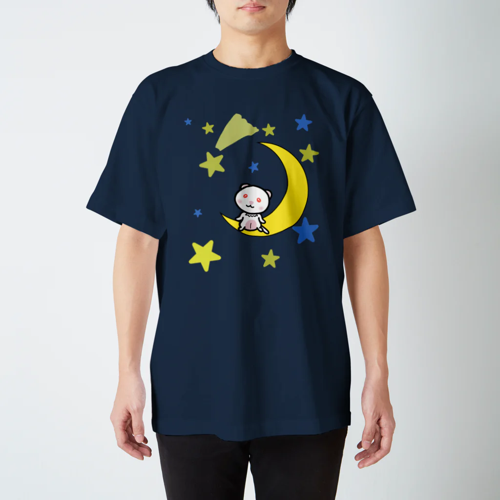 M&A withUの月とフェレット（アルビノ） Regular Fit T-Shirt