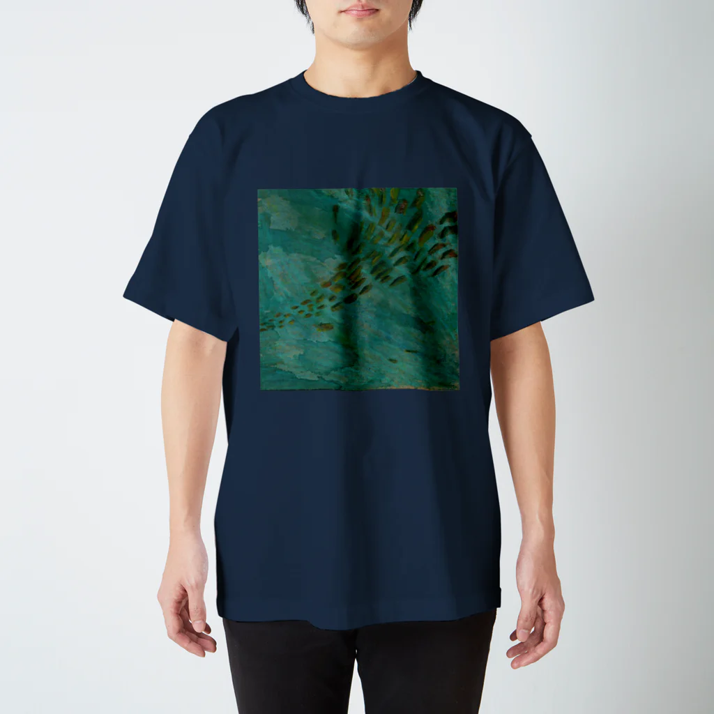 サラのアートTシャツの大流（たいりゅう）　School of Fish Regular Fit T-Shirt