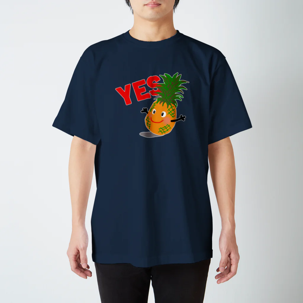 MZグラフィックスのパイナップル　YES スタンダードTシャツ