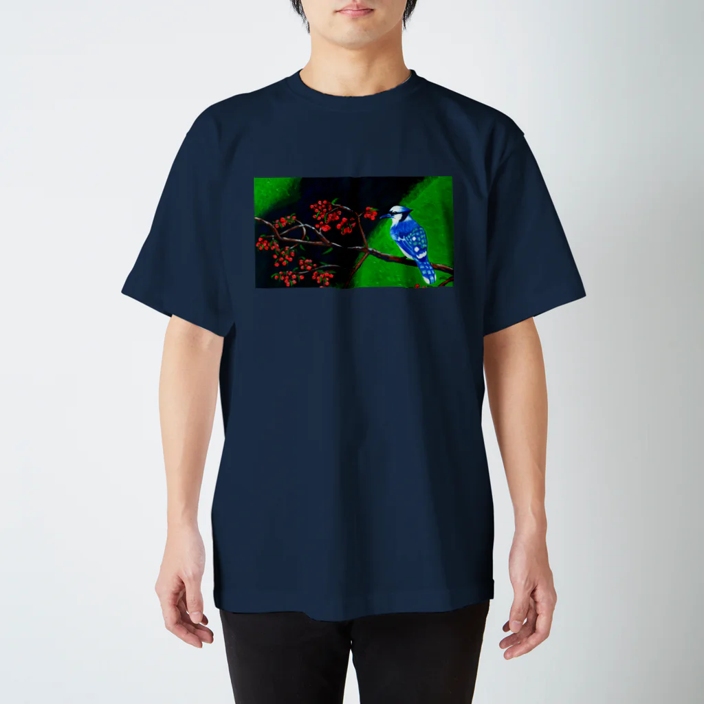 ヤマナミヤのアオカケス Regular Fit T-Shirt
