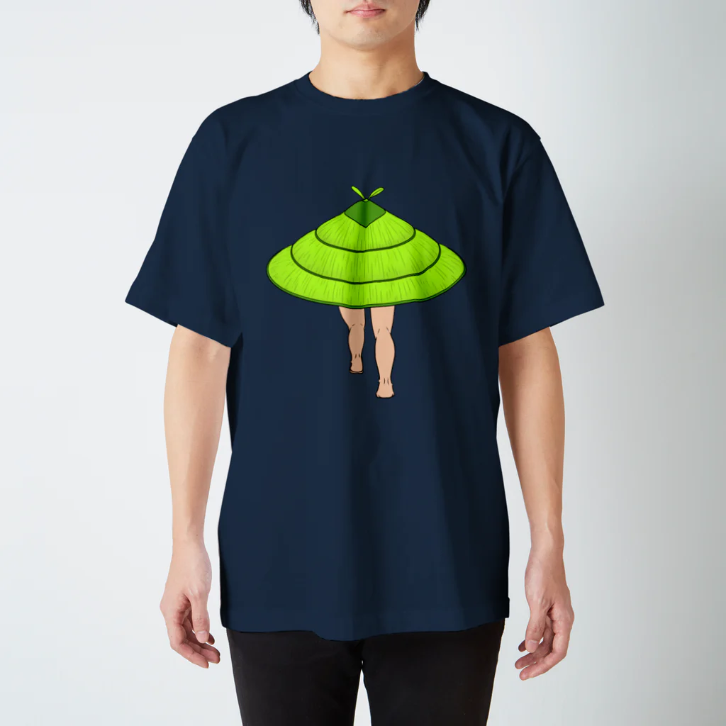 dougaseiseitokoroの足の生えた笠 スタンダードTシャツ