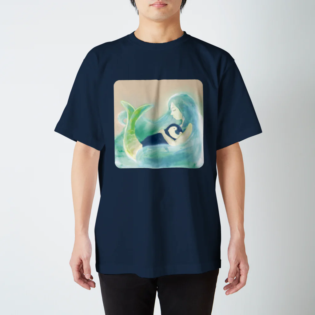 Icchy ぺものづくりのペンギンと人魚 Regular Fit T-Shirt