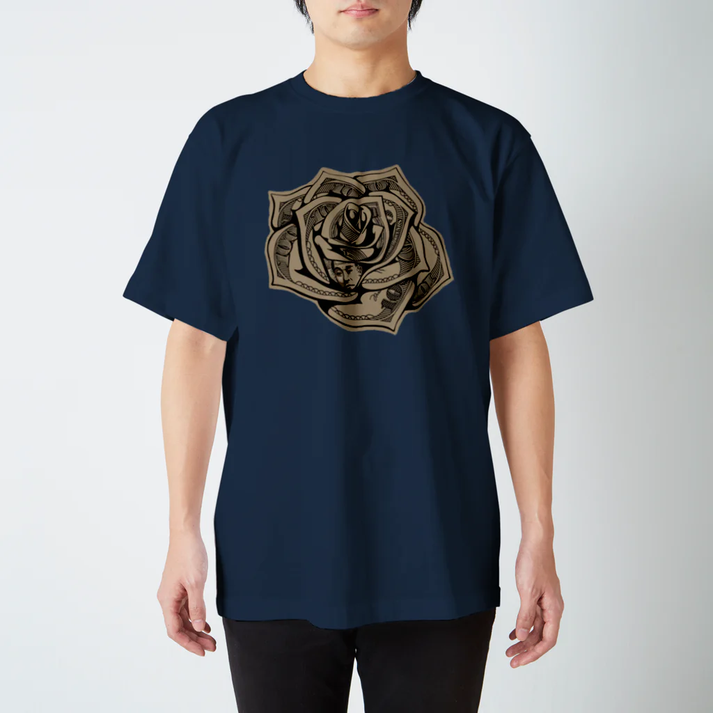 ゴトウヒデオ商店　ゲットースポーツのtheマネー￥ローズ Regular Fit T-Shirt