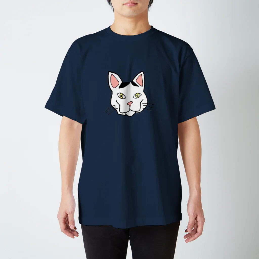 しゃけぶり店の動物病院看板猫骸骨顔 おちくん リアルver スタンダードTシャツ