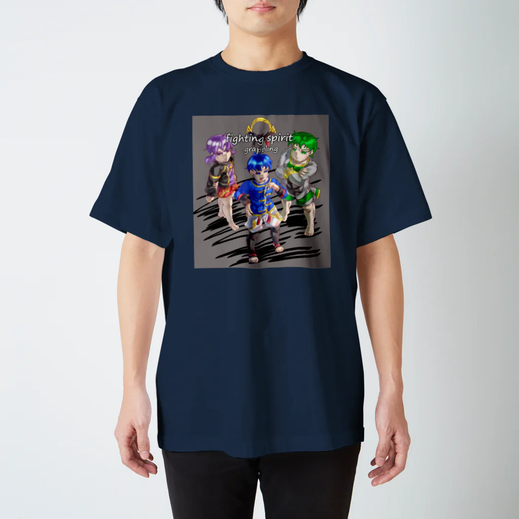 柔術やノーギTシャツのお店のノーギ (グラップリング)　イケメンの集い Regular Fit T-Shirt