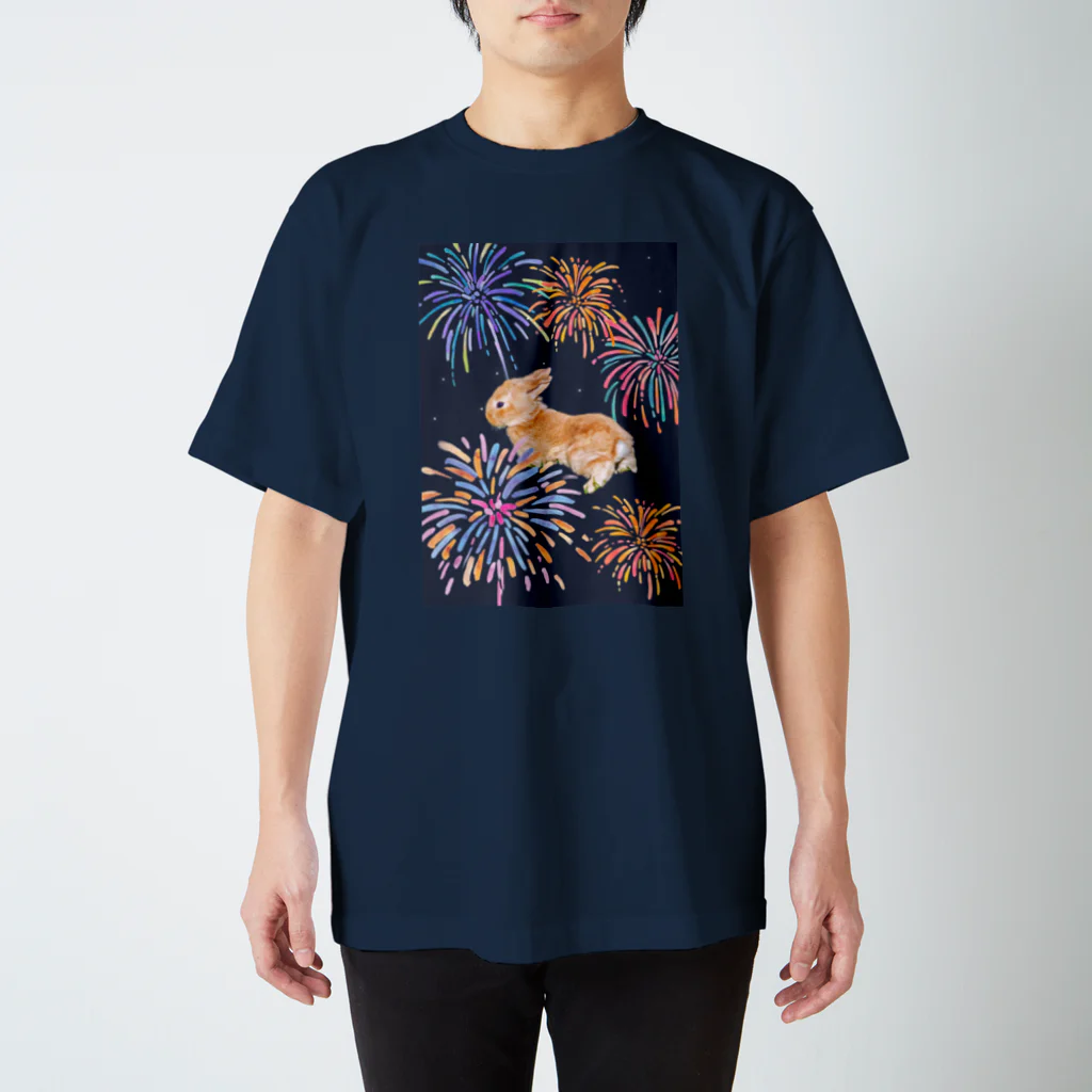 Nanajの花火　うさぎ スタンダードTシャツ