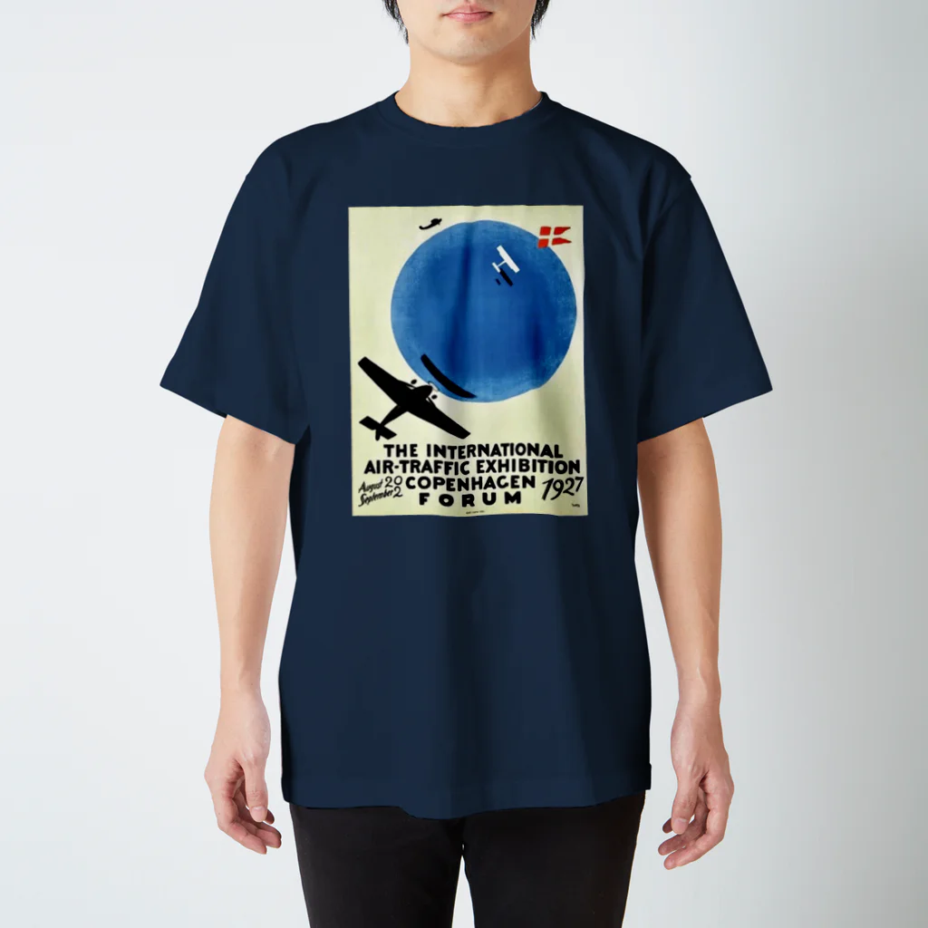 YS VINTAGE WORKSのデンマーク・コペンハーゲン　1927年　 国際航空交通展示会 スタンダードTシャツ