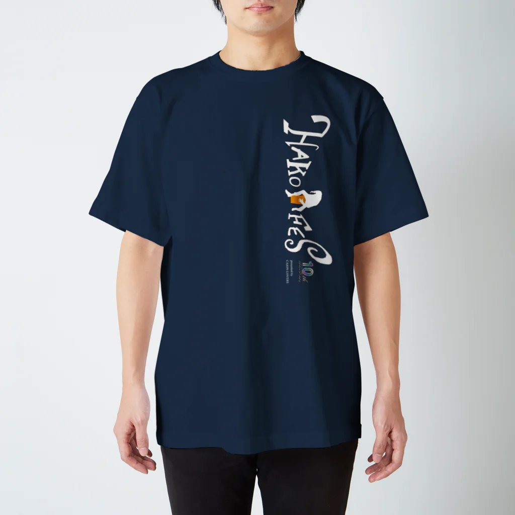 HAKO-BUNE 2ndの2023ツアーハコＴ【箇条書き】 (前面＆背面、白字) スタンダードTシャツ