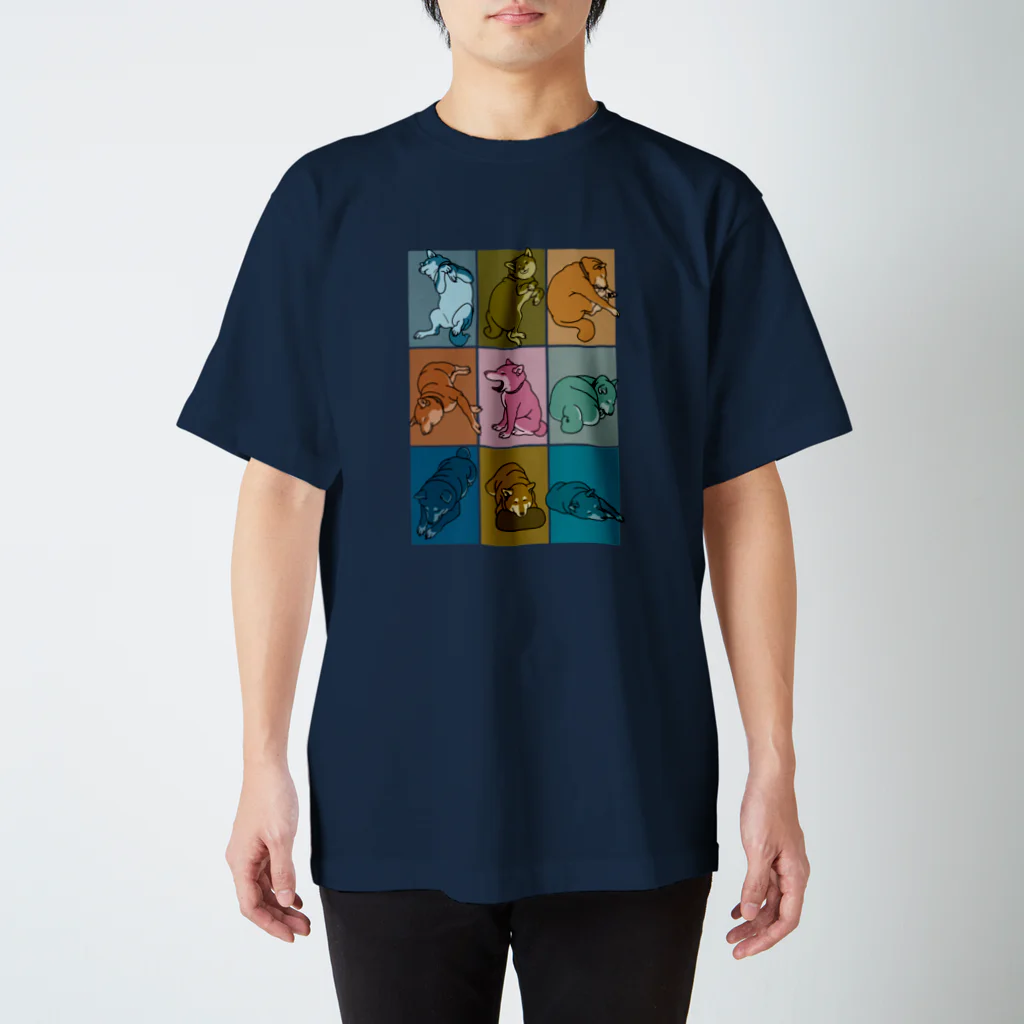 SH1M4CH4NのShibainuMusashi sleepy スタンダードTシャツ