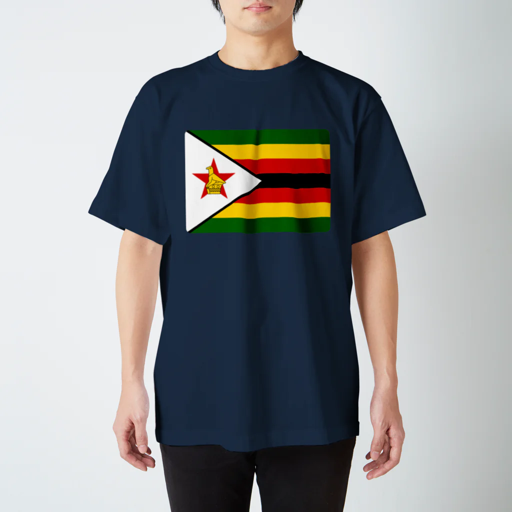 お絵かき屋さんのジンバブエの国旗 スタンダードTシャツ