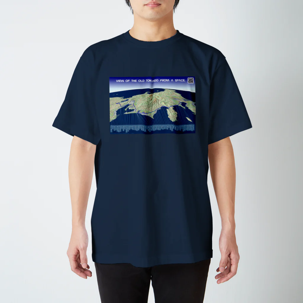 旧街道歩きのお店のView of the old ToKoiDo from a space. スタンダードTシャツ