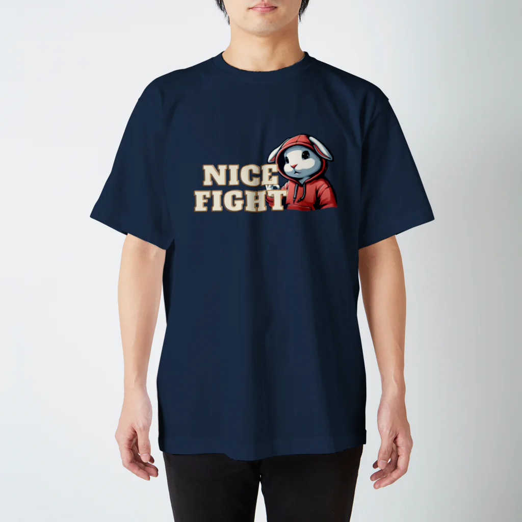 MenDou_KusaOのNICE FIGHT-02 Regular Fit T-Shirt