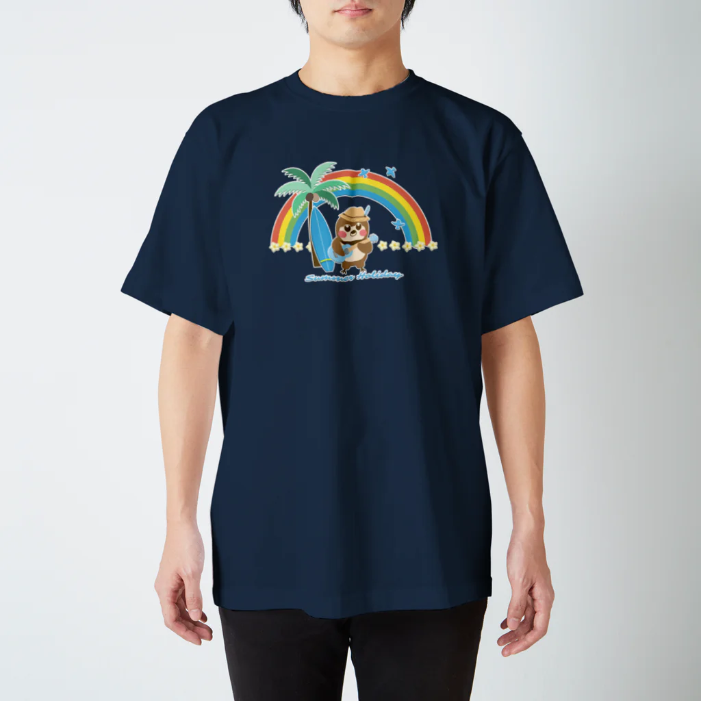 “すずめのおみせ” SUZURI店のだいきち（サマホリ）#02 スタンダードTシャツ