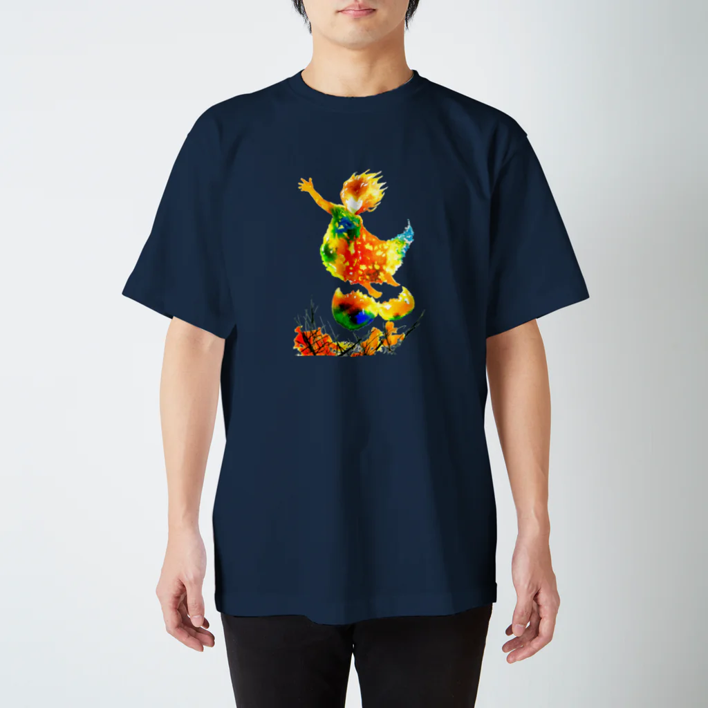 いろあそびのこころ、舞い上がる Regular Fit T-Shirt