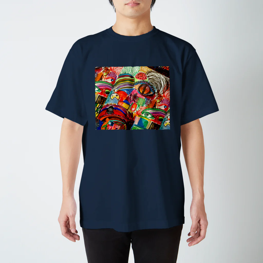 タパイ屋の赤カオス Regular Fit T-Shirt