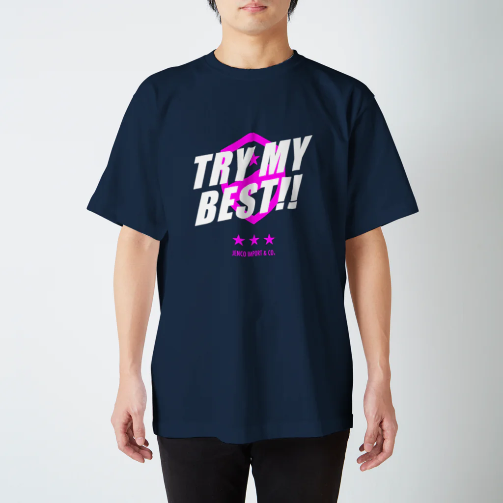 JENCO IMPORT & CO.のJENCO 2019AW_TRY MY BEST!! Regular Fit T-Shirt