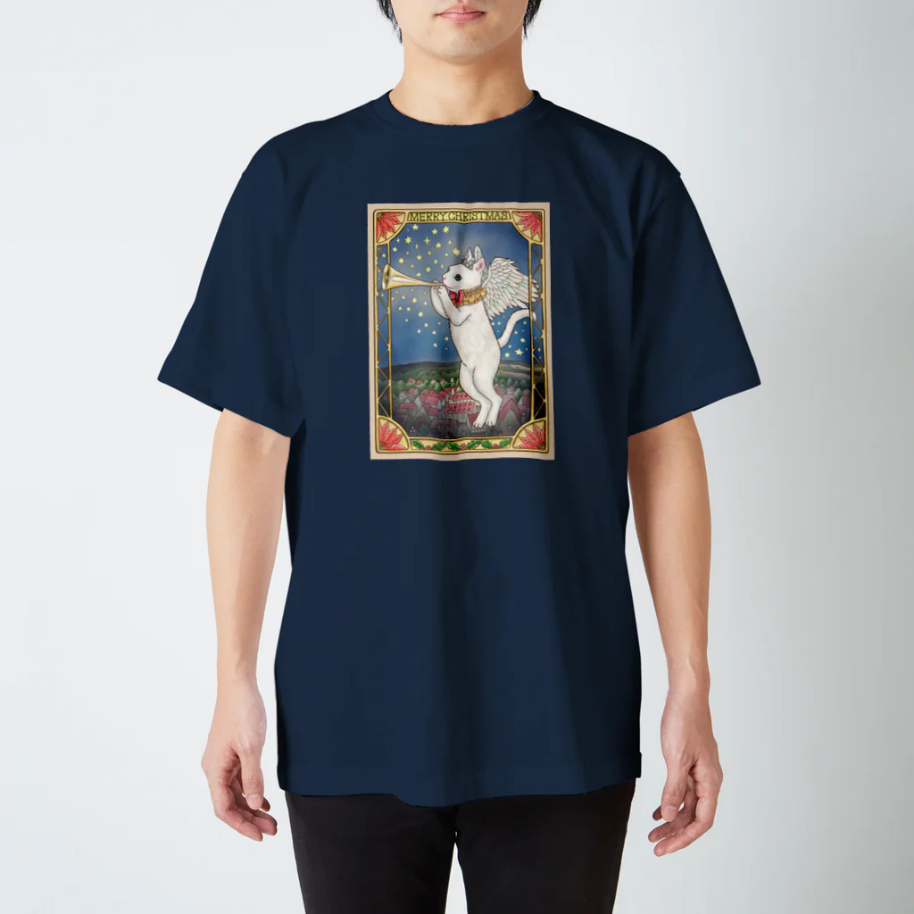 Ａｔｅｌｉｅｒ　Ｈｅｕｒｅｕｘの　ねこ天使 in Xmas スタンダードTシャツ