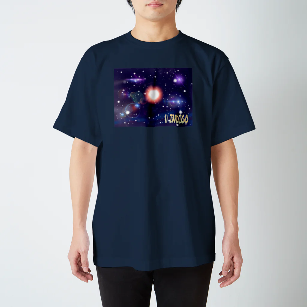 日本の妖怪&スピリチュアルの数秘&カラー(11インディゴ) Regular Fit T-Shirt