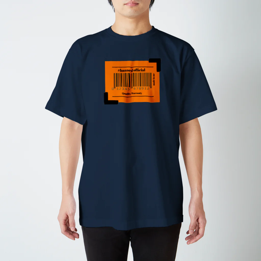 bannedのbanned bar code Regular Fit T-Shirt