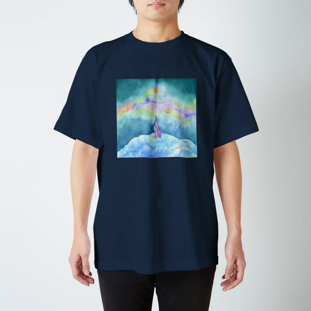 熊八木ちさの宇宙ペンギン Regular Fit T-Shirt