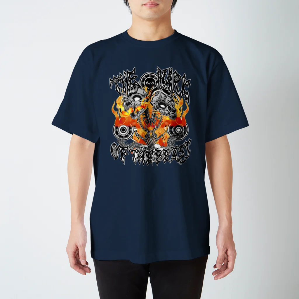 ゴシック屋↣↣ハルの黙示録の獣（両面プリント） スタンダードTシャツ